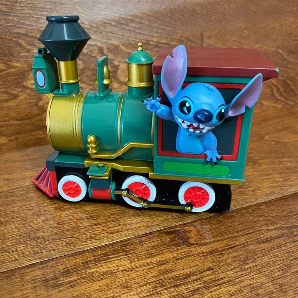 DISNEY PARKS Lilo and Stitch Pull Back Train Toy